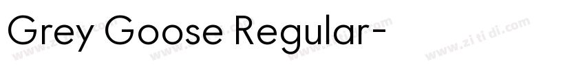 Grey Goose Regular字体转换